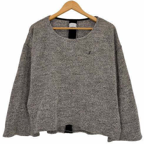 ジュエミ Juemi ショート丈 刺繍ベルスリーブニット レディース FREE