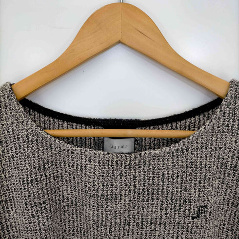 ジュエミ Juemi ショート丈 刺繍ベルスリーブニット レディース FREE