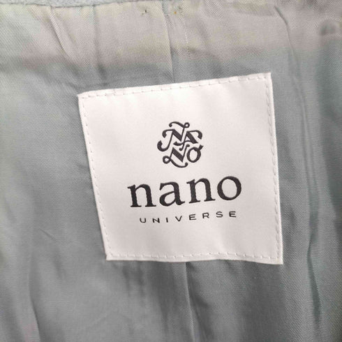 ナノユニバース nano universe MANTECO ビッグラペルガウンコート ロング アウター レディース 36