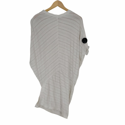 イッセイミヤケ ISSEY MIYAKE 80s 筆タグ コットン切替 アシンメトリーノースリーブワンピース レディース JPN:M