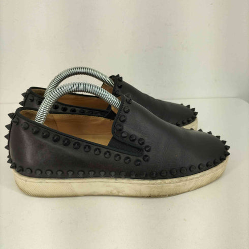 クリスチャンルブタン CHRISTIAN LOUBOUTIN カジュアルシューズ ローカット レザー スタッズ レディース JPN:22