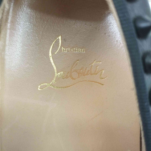 クリスチャンルブタン CHRISTIAN LOUBOUTIN カジュアルシューズ ローカット レザー スタッズ レディース JPN:22