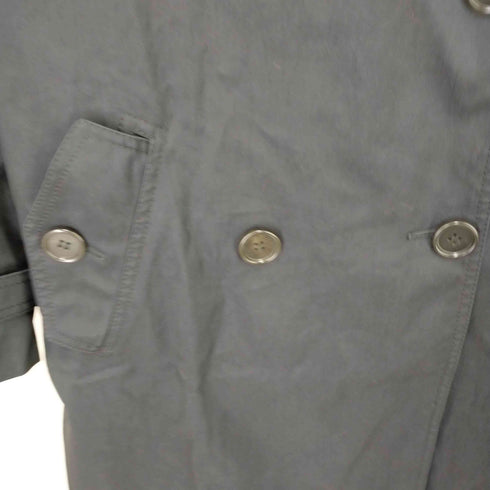 ポールスミスブラック Paul Smith BLACK 裏地メモプリント コットンナイロン トレンチコート レディース EUR:40