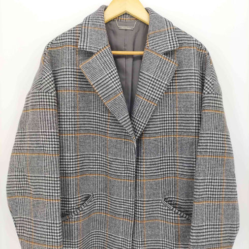 アンドクチュール And Couture グレンチェック ロング チェスター コート レディース JPN:38