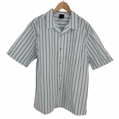 ニューエラ NEWERA 23SS ストライプオープンカラーシャツ BLACKLABEL メンズ JPN:XL
