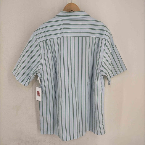 ニューエラ NEWERA 23SS ストライプオープンカラーシャツ BLACKLABEL メンズ JPN:XL