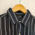 ニューエラ NEWERA 23SS ストライプブロードシャツ BLACK LABEL メンズ JPN:XL