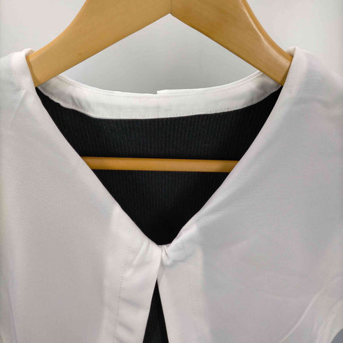 erme Big collar rib knit レディース FREE