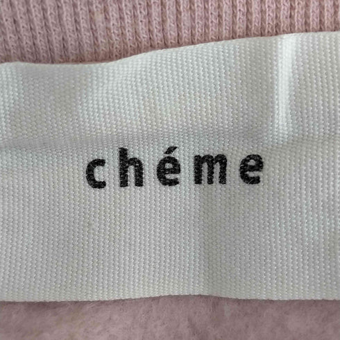 cheme オフショルスウェット レディース