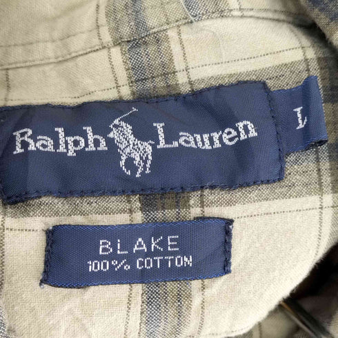 ラルフローレン RALPH LAUREN BLAKE チェック ボタンダウンシャツ メンズ JPN:L