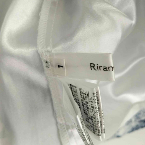 リランドチュール Rirandture 22AW オーガンフラワーブラウス プルオーバー 総柄 半袖 レディース JPN:1