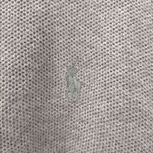 ポロラルフローレン POLO RALPH LAUREN ポニー刺繍 ピマコットンハーフジップニット メンズ import:L