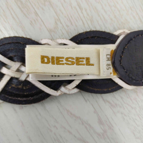 ディーゼル DIESEL バイカラー レザーベルト メンズ