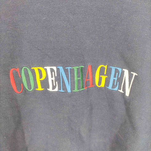 DANIMARK COPENHAGEN 刺繍 クルーネック スウェット メンズ import:S