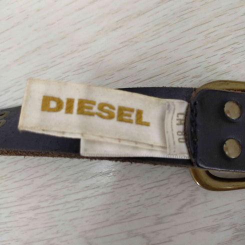 ディーゼル DIESEL スタッズコンビ レーメッシュベルト メンズ