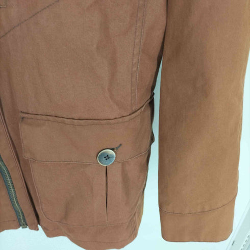 イードゥン EDUN 裏地チェック ジップアップ ジャケット メンズ