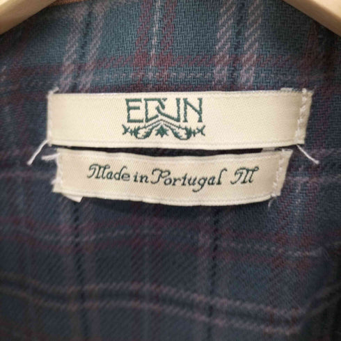イードゥン EDUN 裏地チェック ジップアップ ジャケット メンズ