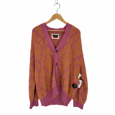 メゾンスペシャル MAISON SPECIAL Damask Jacquard Prime-Over V-Neck Knit Cardigan メンズ JPN:2