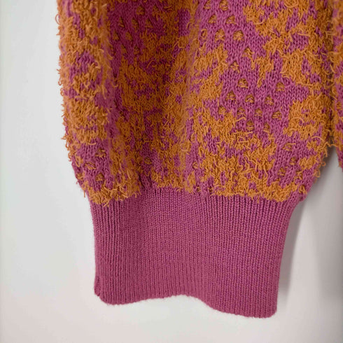 メゾンスペシャル MAISON SPECIAL Damask Jacquard Prime-Over V-Neck Knit Cardigan メンズ JPN:2