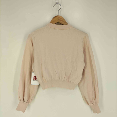 メゾンドフルール Maison de FLEUR Petite Robe パールボタン クルーネックカーディガン レディース FREE