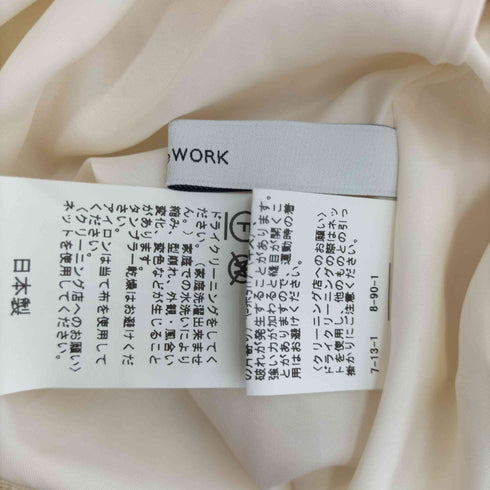 フレームワーク FRAMeWORK 22SS メッシュランダムタックスカート フレア ロング レディース 36