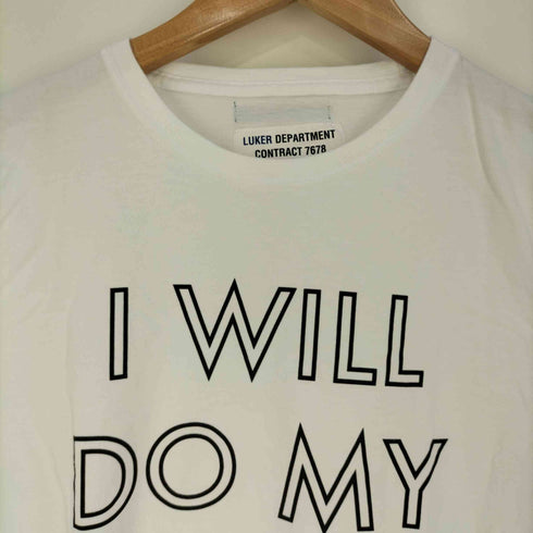 ルーカーバイネイバーフッド LUKER BY NEIGHBORHOOD I WILL DO MY BEST フロントプリント クルーネックTシャツ メンズ JPN:S