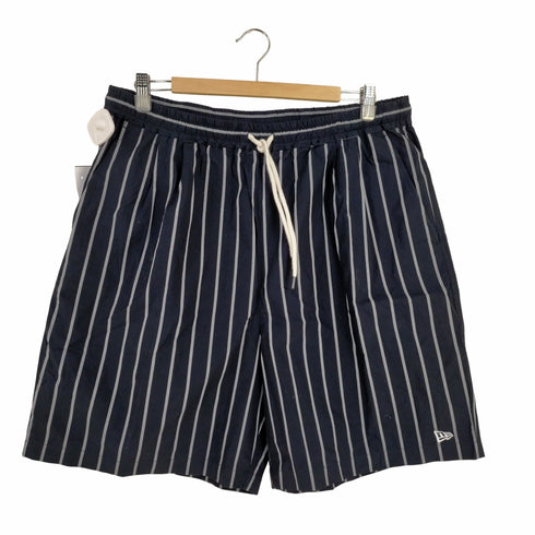 ニューエラ NEWERA 23SS ストライプブロードショートパンツ BLACK LABEL メンズ JPN:XL