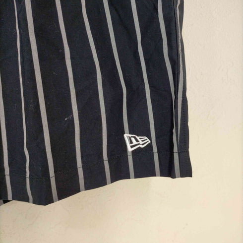 ニューエラ NEWERA 23SS ストライプブロードショートパンツ BLACK LABEL メンズ JPN:XL