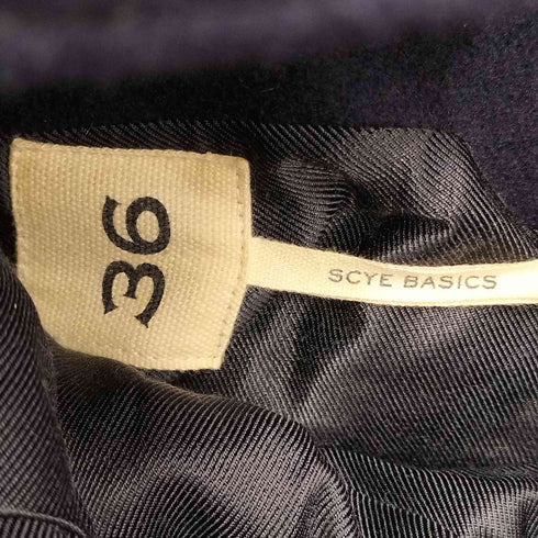 サイベーシックス SCYE BASICS メルトンPコート ウール レディース 36