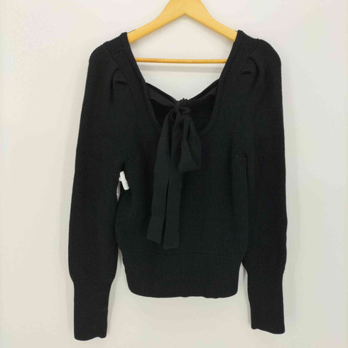スタイリング ケイシラハタ styling/ kei shirahata バック リボン リブ ニット レディース FREE