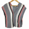 メゾンキツネ MAISON KITSUNE メゾンキツネ ストライプ Vネック ノースリーブトップス レディース import:S