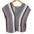 メゾンキツネ MAISON KITSUNE メゾンキツネ ストライプ Vネック ノースリーブトップス レディース import:S
