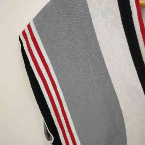 メゾンキツネ MAISON KITSUNE メゾンキツネ ストライプ Vネック ノースリーブトップス レディース import:S