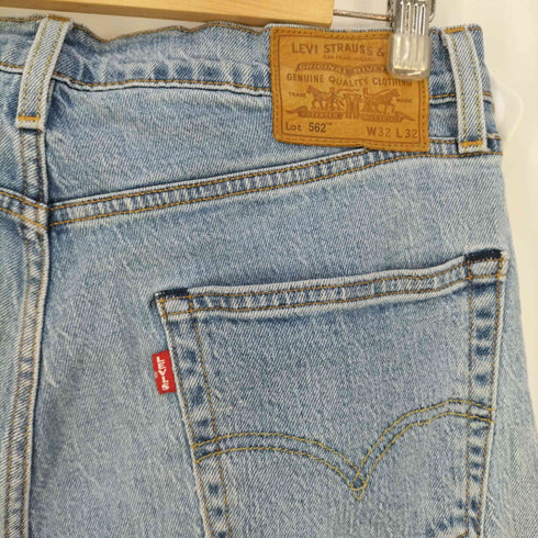 リーバイス Levis 裏4102 BIGE バックポケット黒カン 562 LOOSE TAPER 5ポケット ジップアップデニムパンツ メンズ W:32 L:32