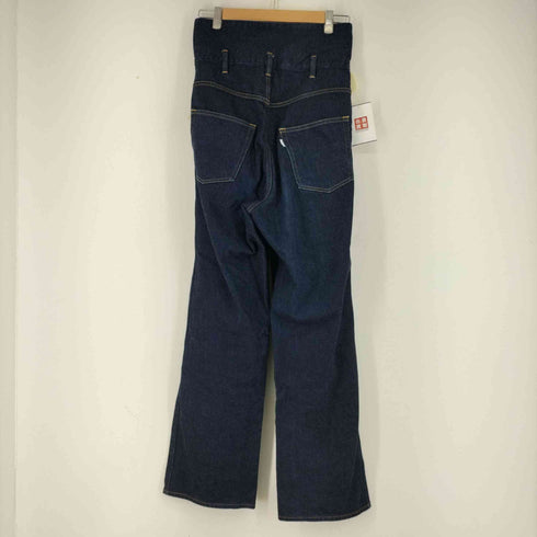 グラフペーパー Graphpaper Non Fade Denim Cook Pant デニムパンツ ジーンズ ハイウエスト ストレート ジッパーフライ レディース 00
