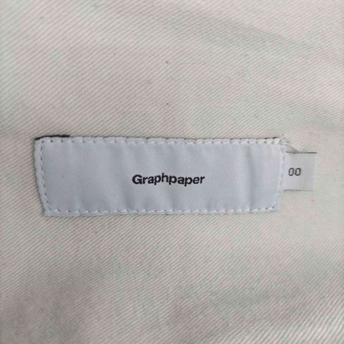 グラフペーパー Graphpaper Non Fade Denim Cook Pant デニムパンツ ジーンズ ハイウエスト ストレート ジッパーフライ レディース 00