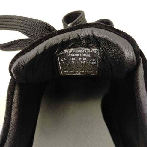 エンポリオアルマーニ EMPORIO ARMANI サイドロゴスニーカー スエード メンズ US:7