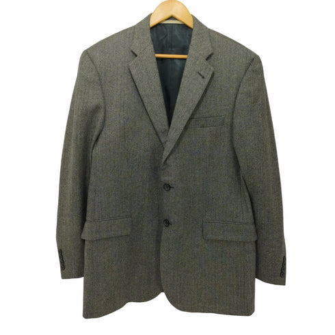 バーバリーロンドン BURBERRY LONDON BOND STREET ヘリンボーン 2Bテーラードジャケット メンズ US:42
