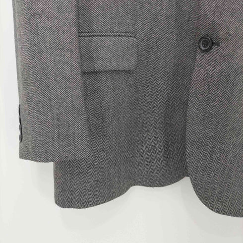 バーバリーロンドン BURBERRY LONDON BOND STREET ヘリンボーン 2Bテーラードジャケット メンズ US:42