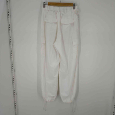 カデュネ CADUNE ナイロンカーゴパンツ ホワイト レディース 38