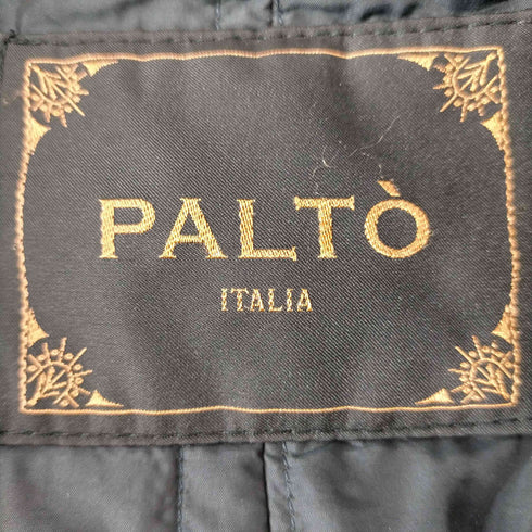 パルト PALTO チェック柄 ステンカラーコート メンズ 52