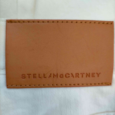 ステラマッカートニー STELLA McCARTNEY ウエストロゴ テーパードホワイトデニム レディース 25
