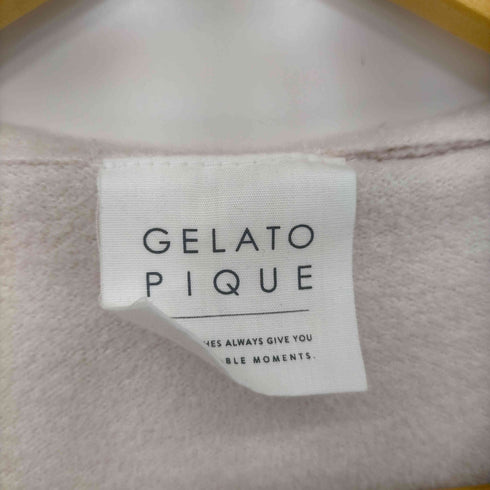ジェラートピケ gelato pique パイルボーダージップパーカー ルームウェア ナイトウェア レディース ONE SIZE