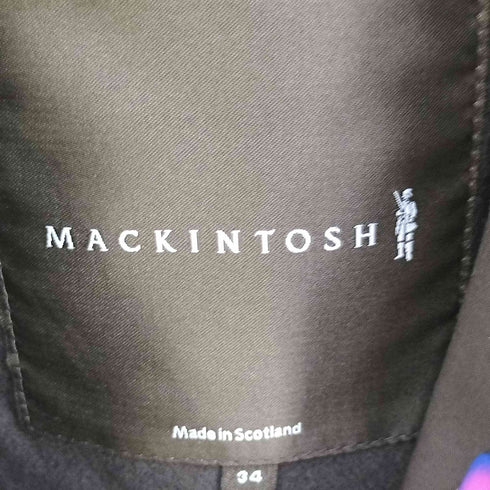 マッキントッシュ Mackintosh 英国製 ウールライナー付き 鳩目 比翼ボタン ステンカラーコート レディース 34
