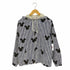 コムデギャルソンガール COMME DES GARCONS GIRL キャラクタープリント ストライプ フーデッドコーチジャケット レディース JPN:L