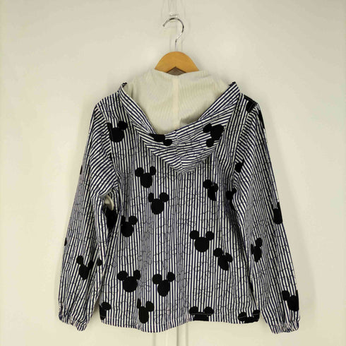 コムデギャルソンガール COMME DES GARCONS GIRL キャラクタープリント ストライプ フーデッドコーチジャケット レディース JPN:L