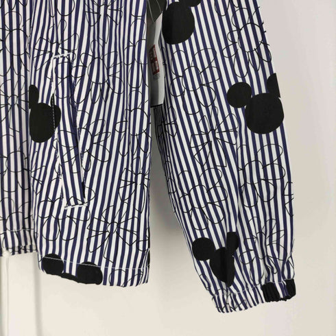 コムデギャルソンガール COMME DES GARCONS GIRL キャラクタープリント ストライプ フーデッドコーチジャケット レディース JPN:L