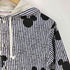 コムデギャルソンガール COMME DES GARCONS GIRL キャラクタープリント ストライプ フーデッドコーチジャケット レディース JPN:L