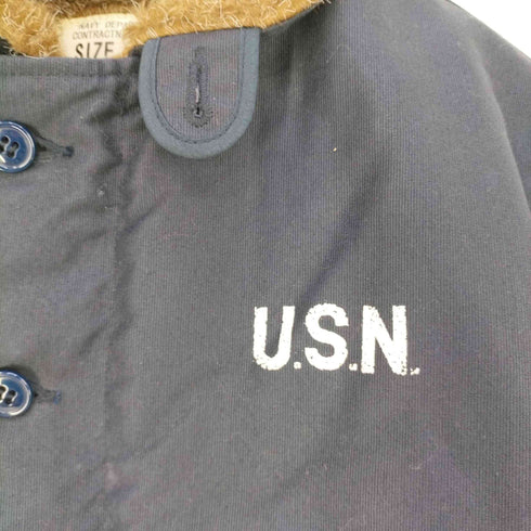 ヒューストン HOUSTON NAVY DEPARTMENT U.S.N. ステンシル 裏ボア N-1 デッキジャケット メンズ US:36