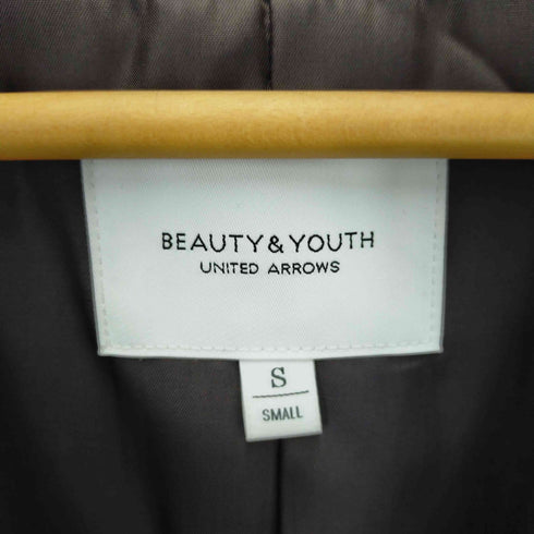 ビューティーアンドユースユナイテッドアローズ BEAUTY & YOUTH UNITED ARROWS ノーカラーウールロングコート レディース S